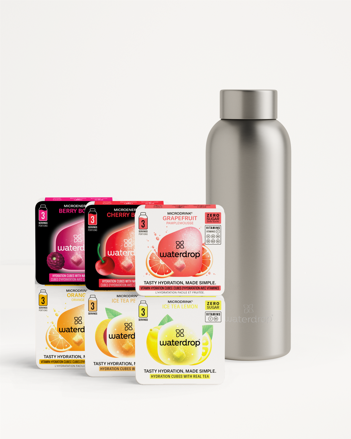 Ochutnávkový Set s Termo Nerezovou Fľašou Metalickou