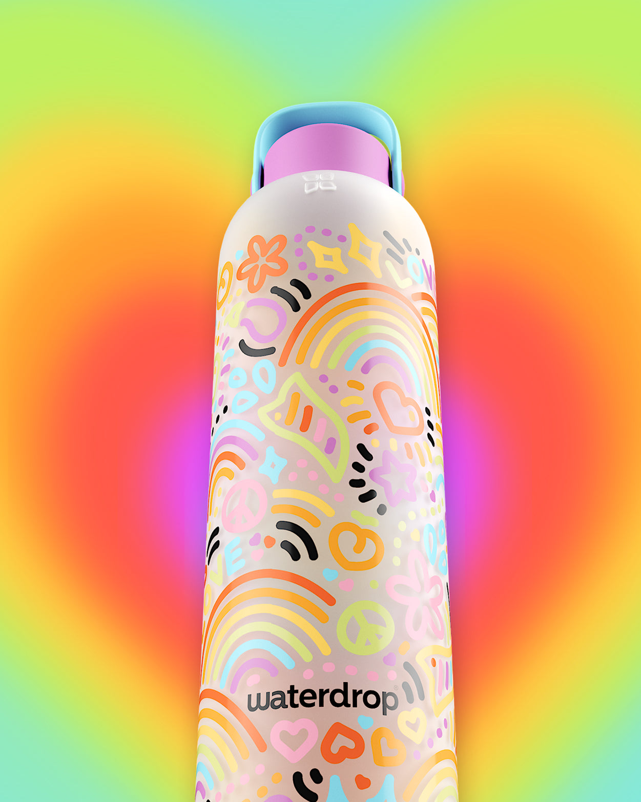 Sklenená Fľaša Rainbow