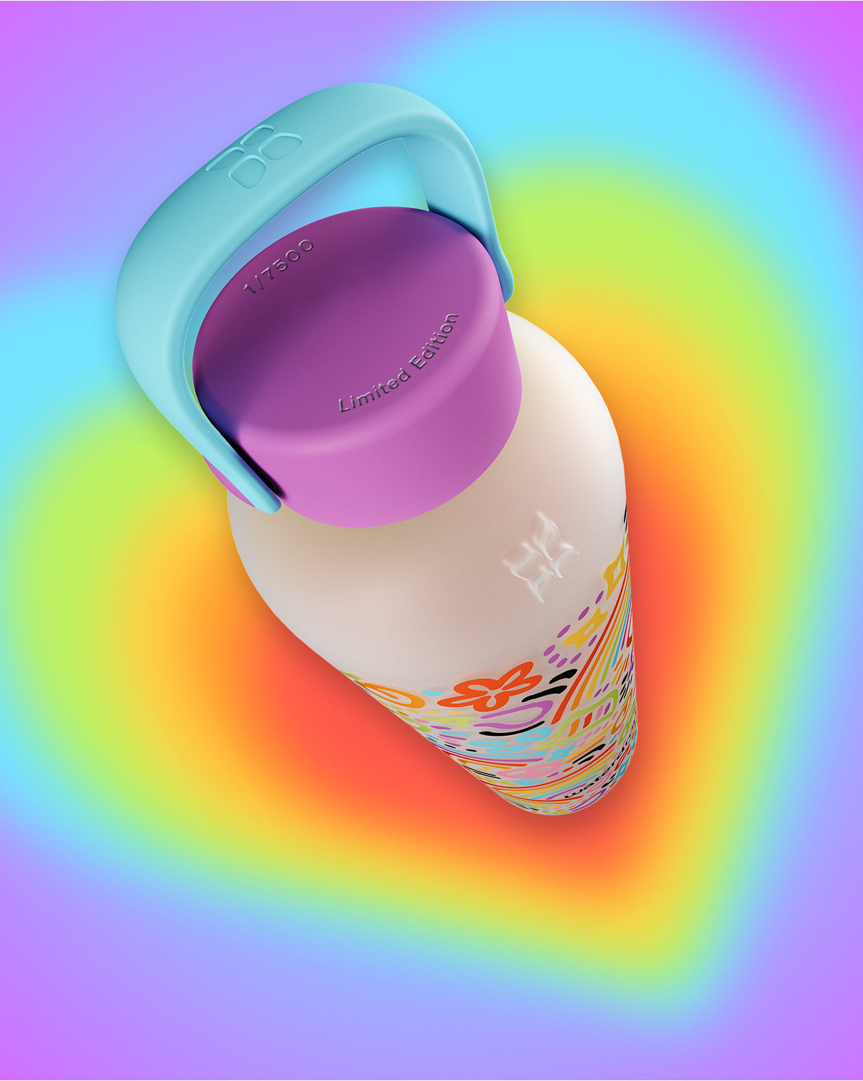 Sklenená Fľaša Rainbow