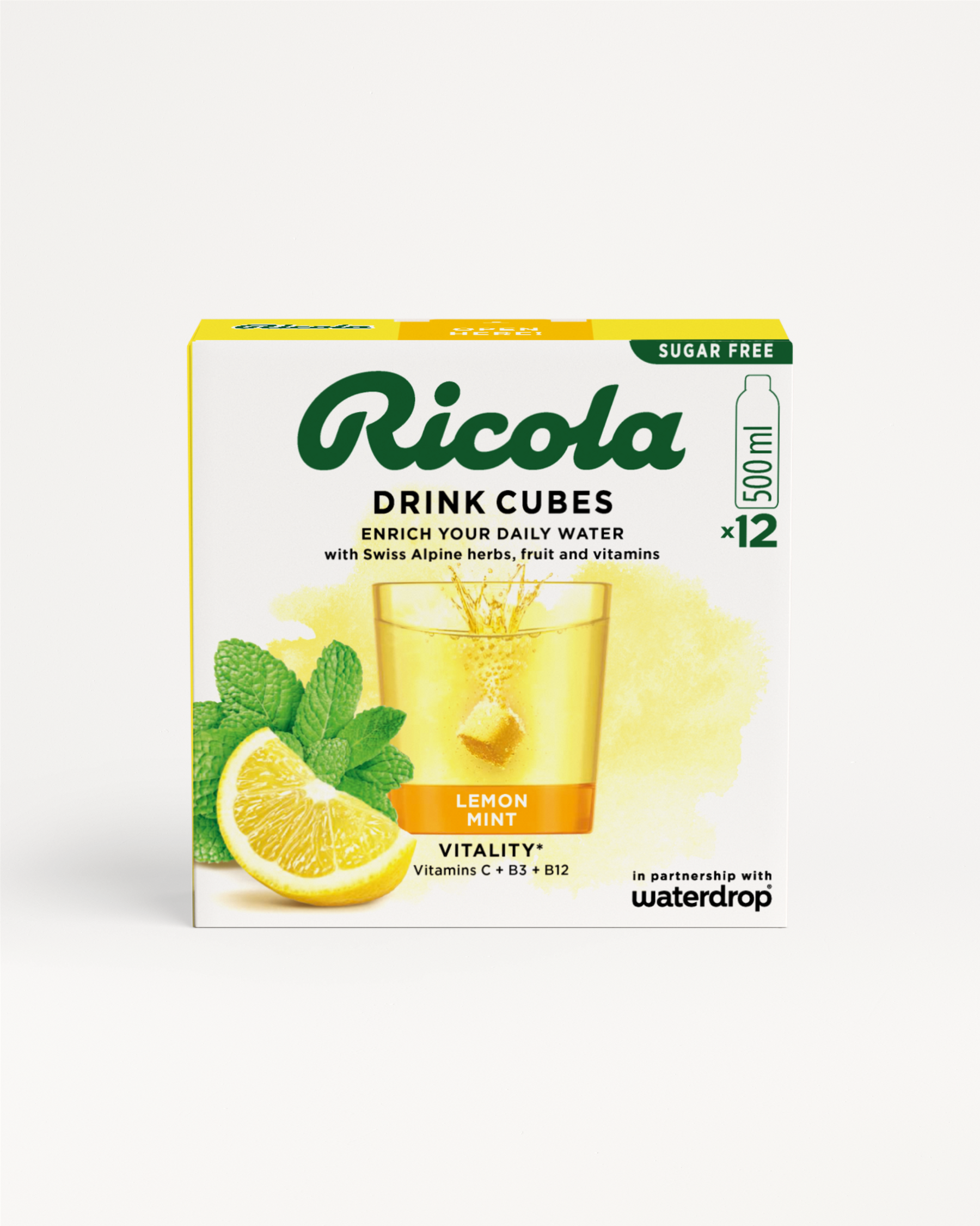 Lemon Raspberry Mints Box Lemon Mint 12 ks: Kúp teraz | waterdrop®