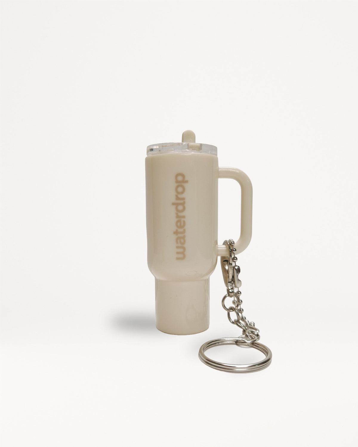 Micro Explorer keychain shaped like a mini travel mug.