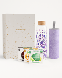 Vianočný Darčekový Set so Sklenenou Fľašou