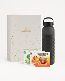 Vianočný Darčekový Set s Fľašou Frosted