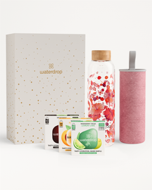 Vianočný Darčekový Set so Sklenenou Fľašou