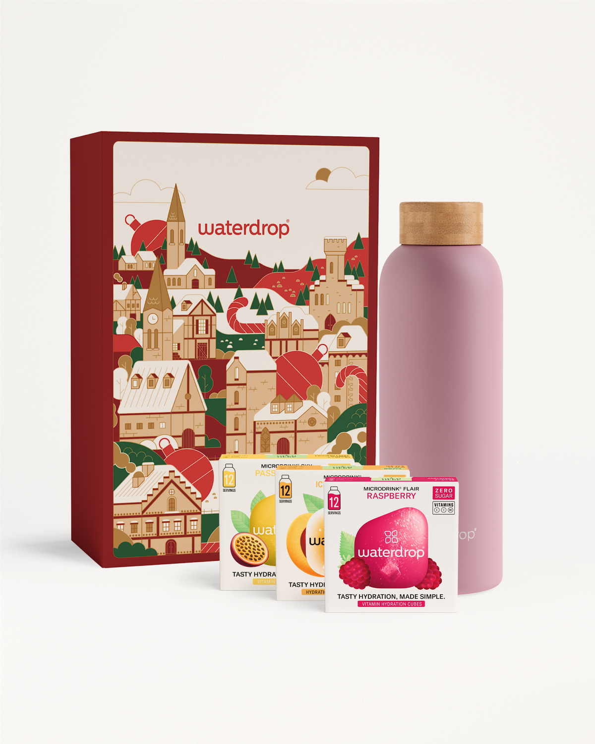 Vianočný Darčekový Set s Termo Nerezovou Fľašou